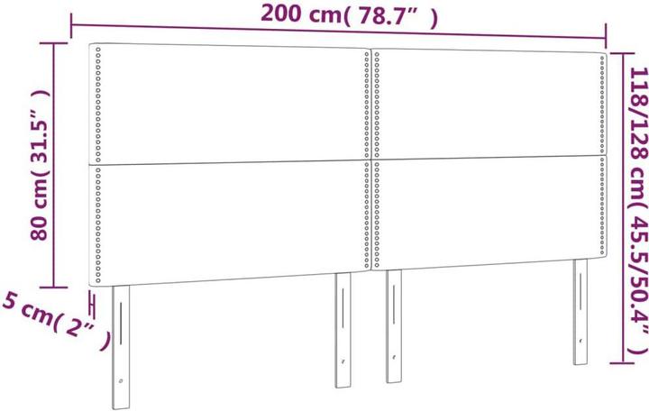 Immagine prodotto VidaXL Zobor (200 x 5 x 128 cm)