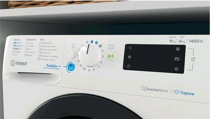 Produktbild Indesit Freistehender Waschtrockner BDE 96436 WKV IT - BDE 96436 WKV IT