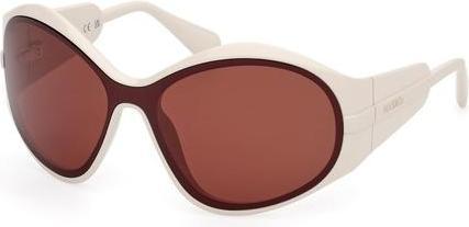 Immagine prodotto Latetobed Max & Co Mo0113 25e Shiny White Sunglasses for Women
