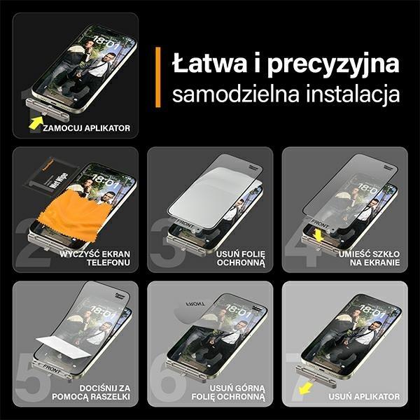 Image du produit PanzerGlass MATRIX Protecteur d'écran avec D3O Ultra-Wide Fit (1 pièce(s), Apple iPhone 15 Plus)
