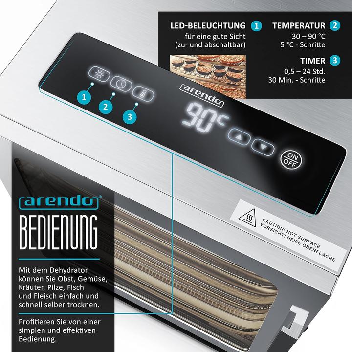 Actual product image Arendo Dehydrator