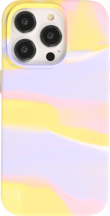 Image du produit PhoneLook Coque Gel Soft touch lisse Stripes jaune/violet (Apple iPhone 13 Pro Max)