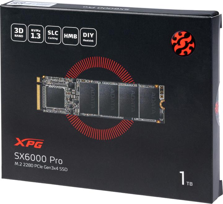 Image du produit Adata XPG SX6000 Pro (1000 Go, M.2 2280)