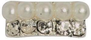 You Nails Nail Art Deko gross Perle-Strass (Nagelverzierung, Weiss, Silber)