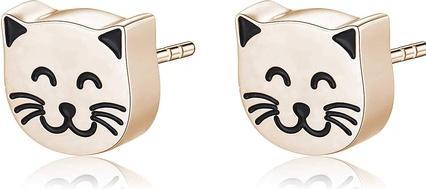 Produktbild Sagapo S'AgapÃµ - Beautiful bronze cat earrings CLICK SCK155