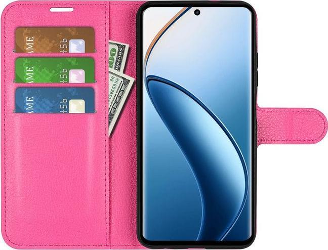 Actual product image MU Classic Litchi Leather Bookcover Series (Realme 12)