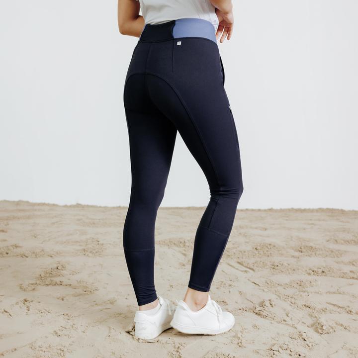 Produktbild Fouganza Reithose 500 Be You Damen marineblau/hellblau (S)