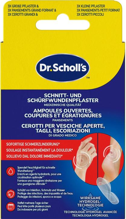 Scholl Pflaster Schnitt und Schürf (6 x)