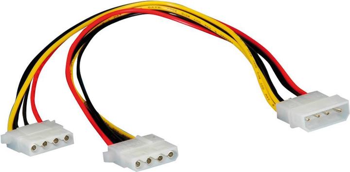 Actual product image Roline Y-cable 4 pin HDD / 2 x 4 pin HDD