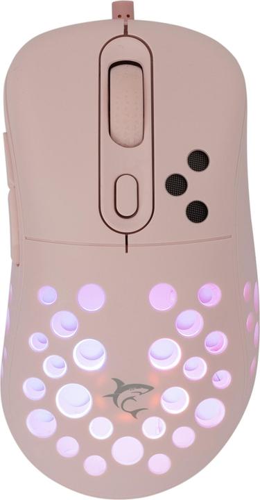 Actual product image White Shark Shark Gaming Mouse AZRAEL, 6D, 7200 dpi, Pink (Cable)