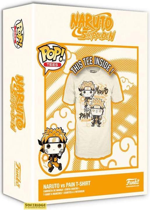 Actual product image Funko Naruto Boxed Tee T-Shirt Naruto v Pain Size M (M)