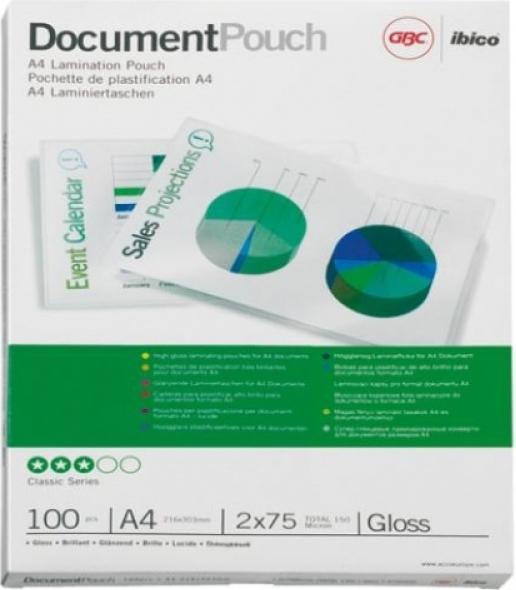 Produktbild GBC Document Pouch - Heisslaminier-Folientaschen (A4, 25 Stück, 125 µm)