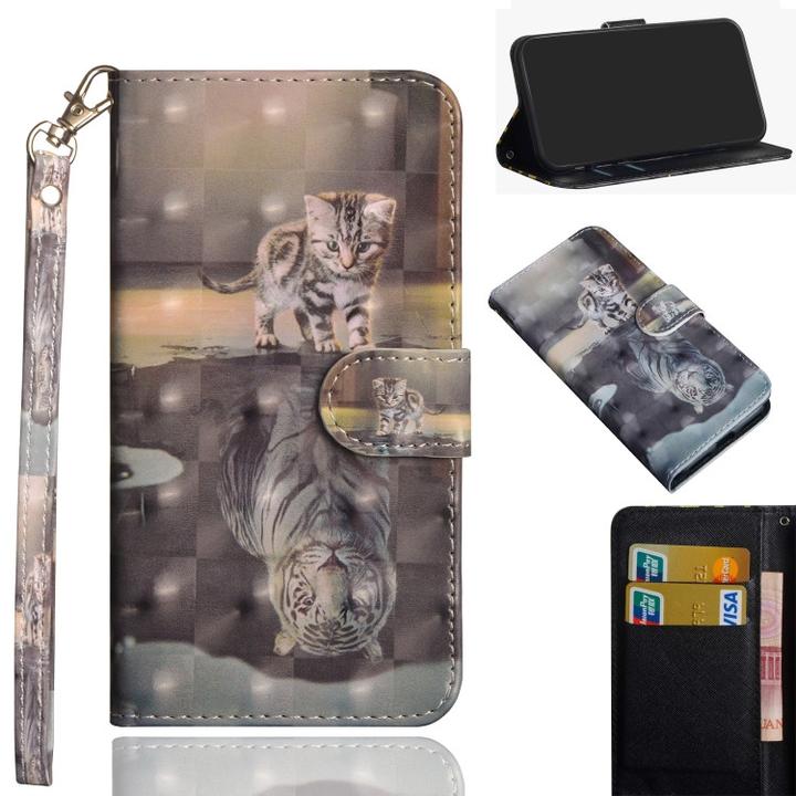 Produktbild Cover-Discount Galaxy A21s - Etui Glitzer Effekt Katze (Samsung Galaxy A21s)