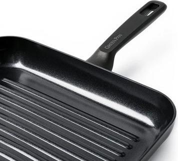 Actual product image Greenpan Memphis grillpan 28cm - zwart - inductie - PFAS-vrij (28 cm, Grill pan, Aluminium)