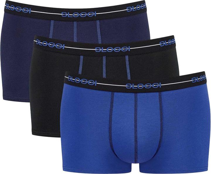 Sloggi Boxershort Casual Figurbetont (S, 3er Pack)