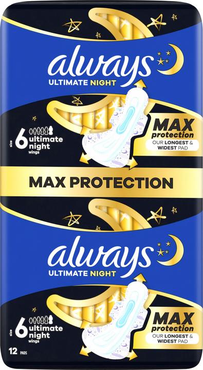 Actual product image Always Ultra Night Max Protection (12 x)