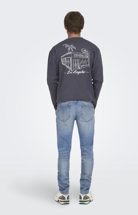 Produktbild Only & Sons Slim Fit Niedrige Taille Jeans Slim Fit Jeans (W32/L34)