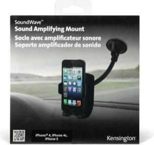 Immagine prodotto Kensington Supporto da auto Soundwave per iPhone 5/5S/SE / iPhone 6/6S Nero
