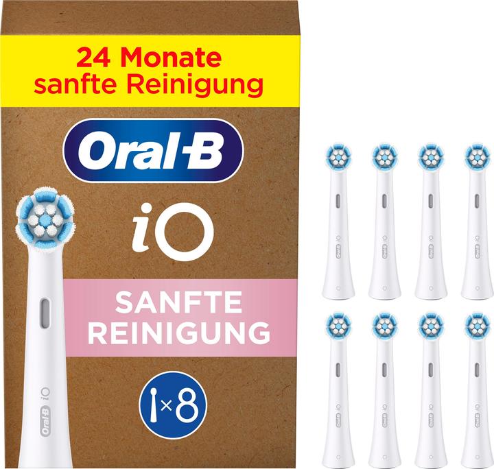 Actual product image Oral-B iO Sanfte Reinigung, Original Aufsteckbürsten (8 x)