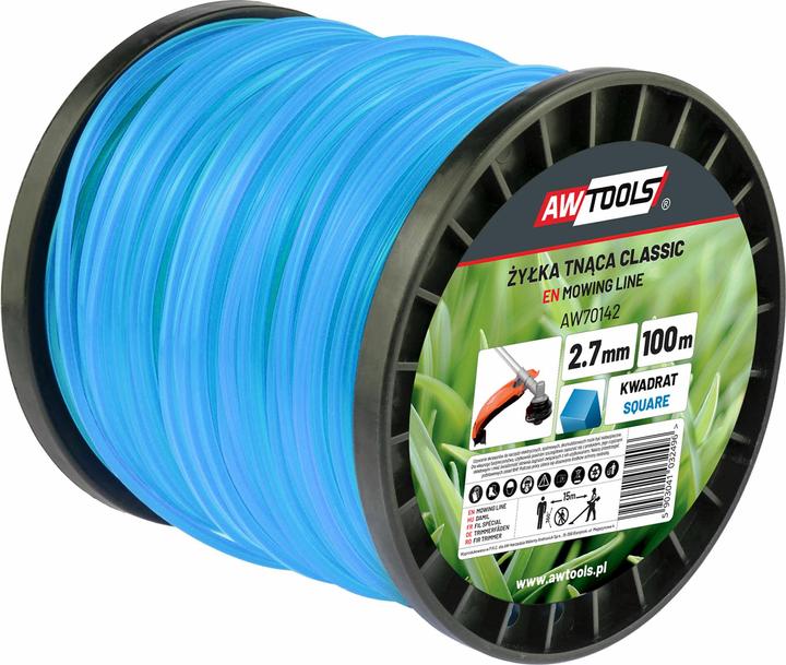 Produktbild Awtools AW ŻYŁKA TNĄCA CLASSIC 3,0x100m / KWADRAT (Rasenmäher Messer + Ersatzmesser Gartenmaschinen)