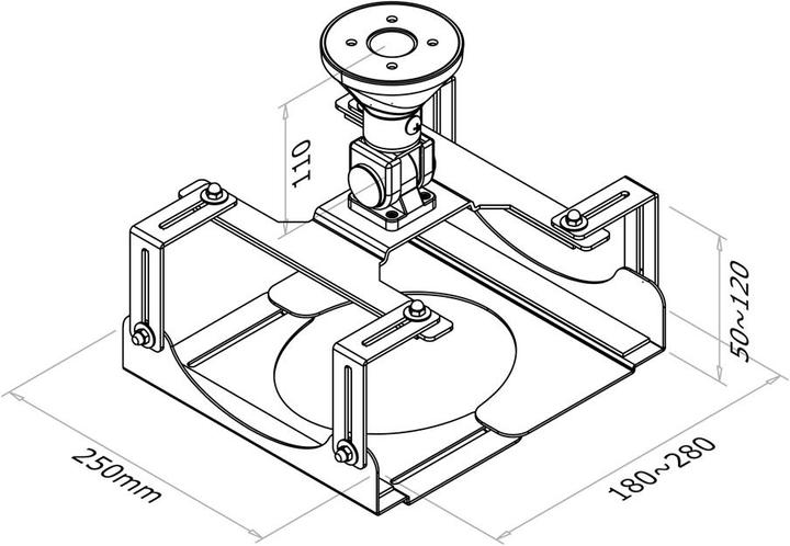 Actual product image Neomounts BEAMER-C300, max.: 15kg /15cm height / (Ceiling)