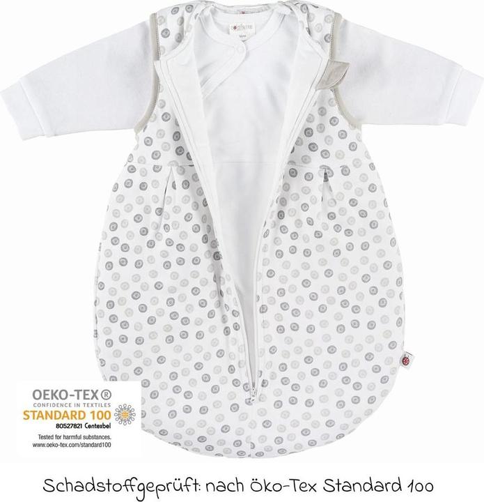 Actual product image Coconette 2-piece sleeping bag set - Circle White Grey + FREE romper sleeping bags (All-season)