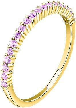 La Petite Story - Elegant gold-plated ring with pink zircons Silver LPS03AWV190 - Circuit: 54 mm (54)
