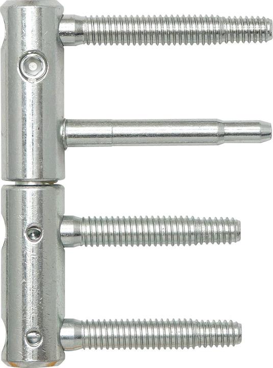 Actual product image SFS Door hinge 3-DIM 2-piece bolt 65 or 55 mm, load capacity 120 kg, ø 20 mm, galvanised silver