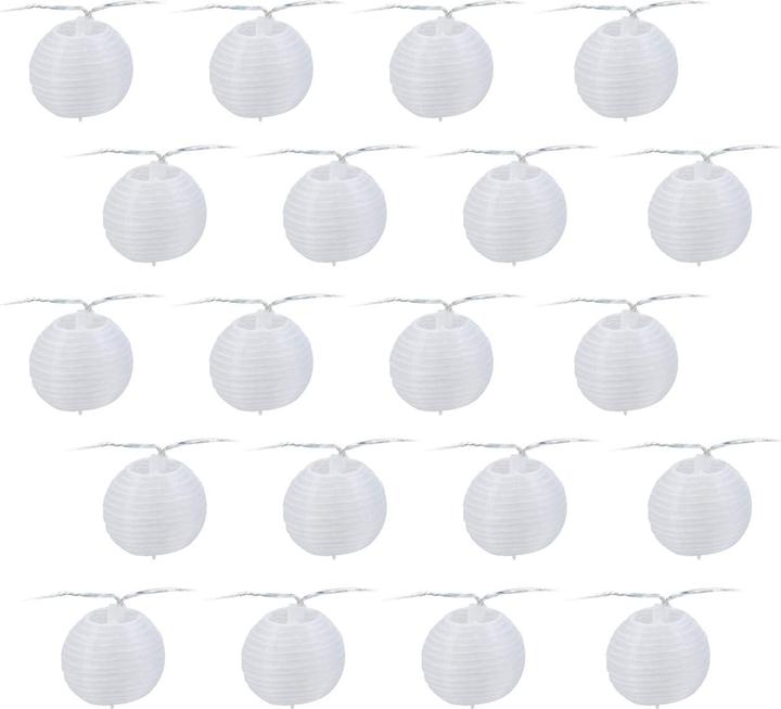 Produktbild H & S Collection Party Beleuchtung 20 Lampions Outdoor, 6M Kabel, I (10.70 m)