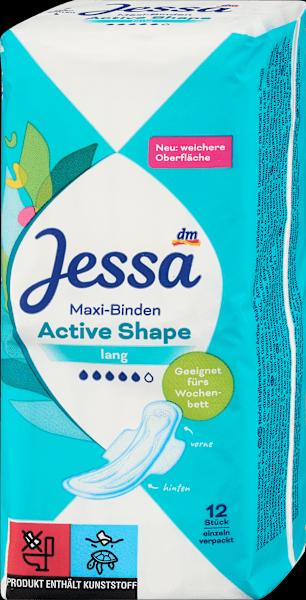 dm Jessa Maxi serviettes hygiéniques Active Shape Long (1 x, Coussinets de maternité)