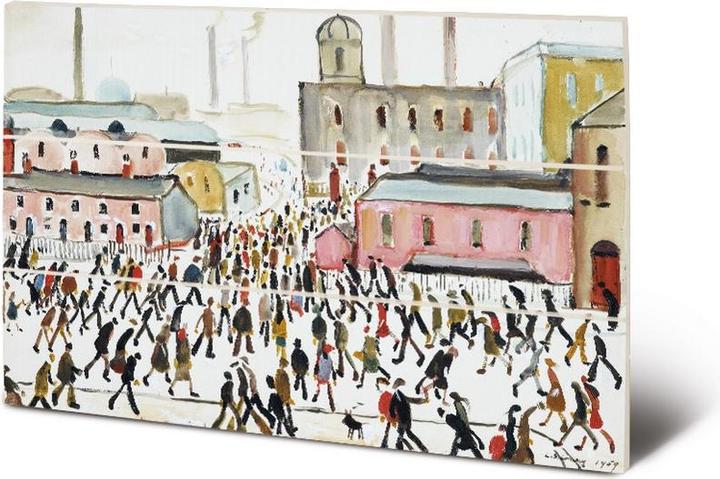 Actual product image L.S. Lowry Get to work 1959 Woodcut