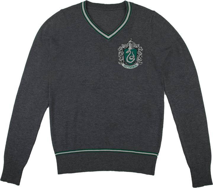 Cinereplicas Harry Potter - Slytherin - Grey Knitted Sweater - Small (S)