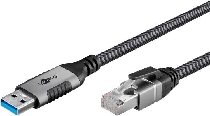 Image du produit Goobay Câble Ethernet USB-A vers RJ45, 3 m (F/UTP, CAT6, 3 m)