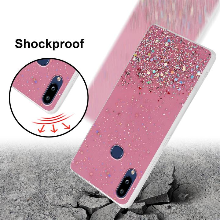Produktbild Cadorabo TPU Cover funkelnder Glitter (Samsung Galaxy A10s, Samsung Galaxy M01s)