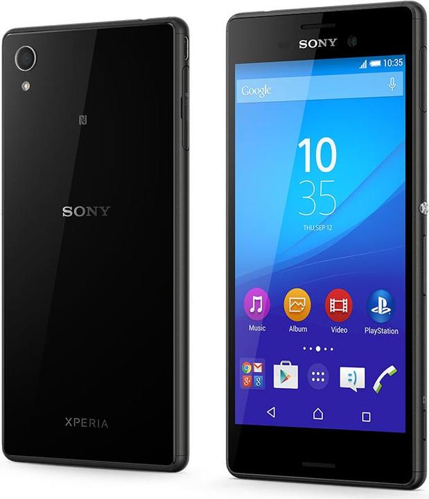 Sony Xperia M4 Aqua (8 GB, Schwarz, 5", Single SIM, 13 Mpx, 4G)
