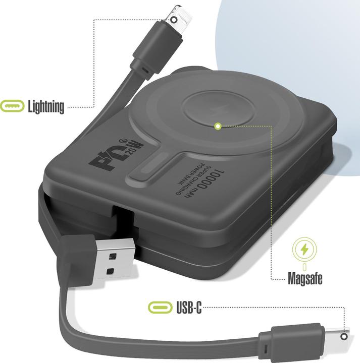 Produktbild Moxie 10.000mAh MagSafe Powerbank (10000 mAh, 37 Wh)