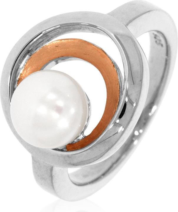 Xen Ring bicolor mit Süsswasserzuchtperle