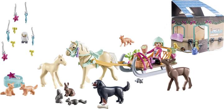 Produktbild Playmobil Pferde: Weihnachtliche Schlittenfahrt