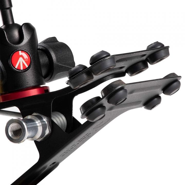 Produktbild Manfrotto Spring Clamp, Universalklammer Cold Shoe mit Kugelkopf und Blitzschuh (Stativklemme)