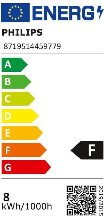 Energy Label Philips CorePro LEDtube (G13, 8 W, 800 lm, 1 x, F)