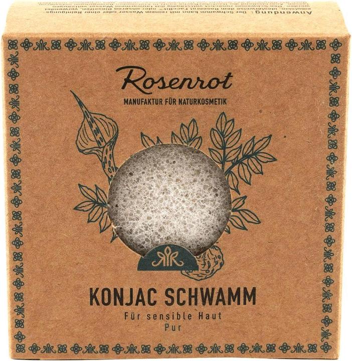 Actual product image Rosenrot Konjac Sponge - Pure