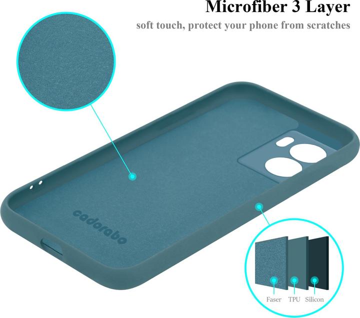 Image du produit Cadorabo TPU Liquid Silicone Case Housse pour Oppo A57 5G / A77 5G / Realme V23 (Realme V23 5G, Oppo A57 5G, Oppo A77 5G)