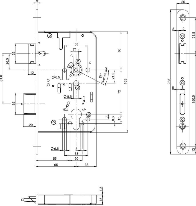 Produktbild BKS Panikschlösser B-23210