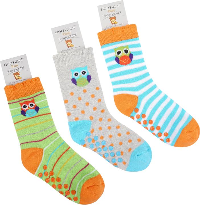 Actual product image Normani 3 pairs of children's socks with ABS print (pack of 3, 74/80)