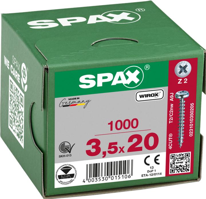 Immagine prodotto Spax Viti mordenti per pannelli truciolati (1000 Viti per pezzo)