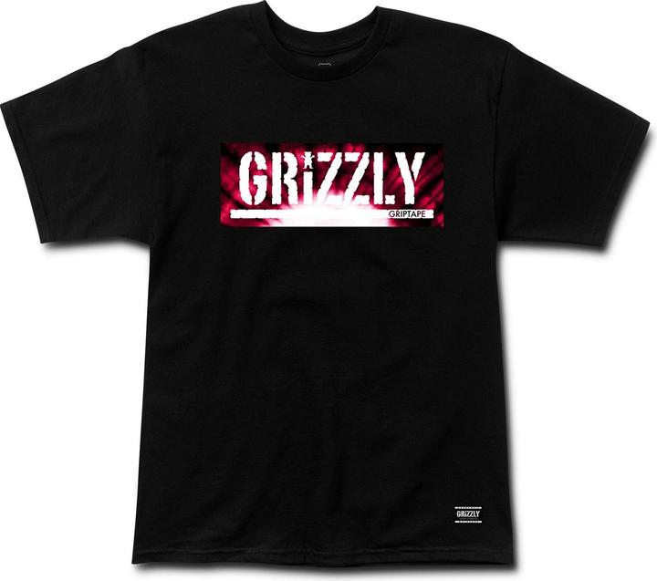 Grizzly Tie-Dye Box Logo T-Shirt (M)