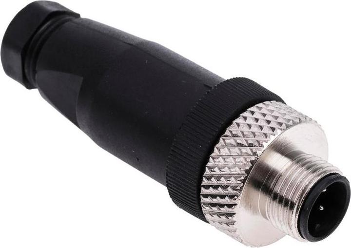 Produktbild Rs Pro M12 Steckverbinder Stecker zur Kabelmontage, 4-polig 4.0A, Schraubanschluss IP67