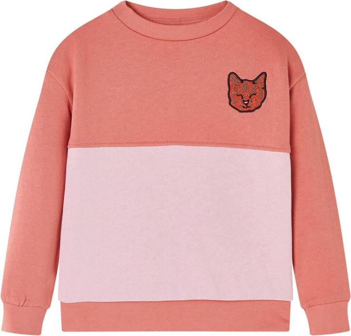 VidaXL Kinder-Sweatshirt mit Farbblock Rosa 104,Material: 80 (104)