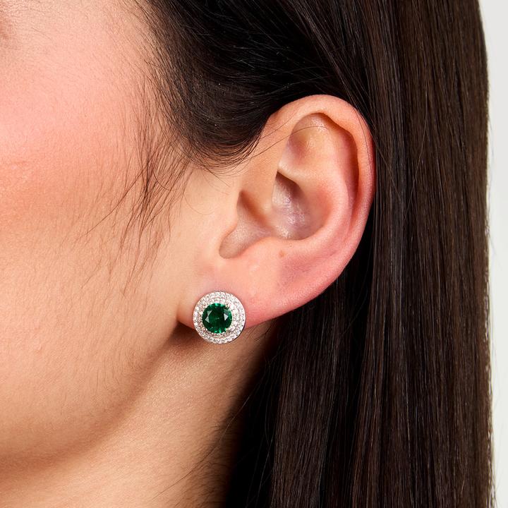 Image du produit Morellato Dazzling Silver Earrings With Green Zircon Tesori Saiw275 (Argent 925)