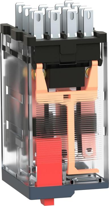 Actual product image Schneider Electric 14 pin relay 230 Vac coil 4PDT,6 A w/led